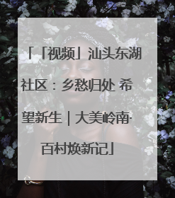 「视频」汕头东湖社区：乡愁归处 希望新生｜大美岭南·百村焕新记
