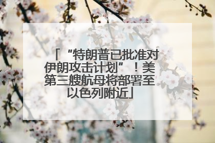 “特朗普已批准对伊朗攻击计划”！美第三艘航母将部署至以色列附近