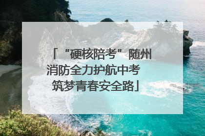 “硬核陪考”随州消防全力护航中考 筑梦青春安全路
