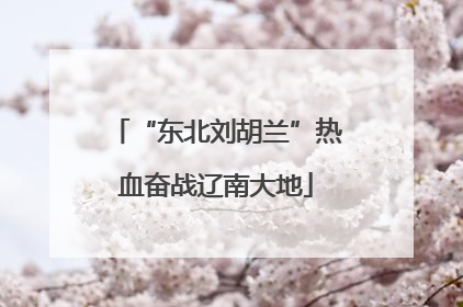 “东北刘胡兰”热血奋战辽南大地