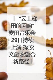 “云上梯田的回响”麦田音乐会29日持续上演 探索文旅农融合新路径