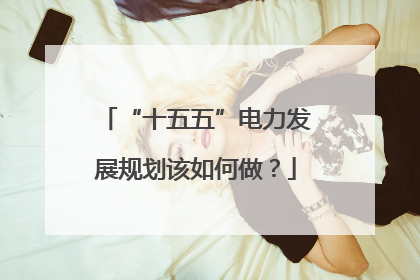 “十五五”电力发展规划该如何做？