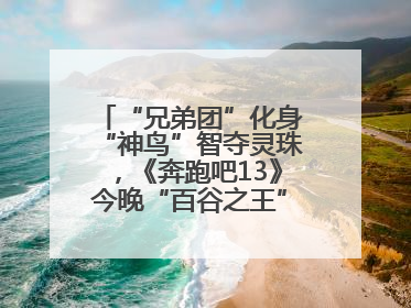 “兄弟团”化身“神鸟”智夺灵珠，《奔跑吧13》今晚“百谷之王”花落谁家？