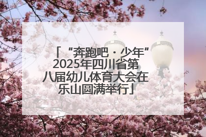“奔跑吧・少年”2025年四川省第八届幼儿体育大会在乐山圆满举行