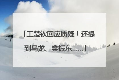 王楚钦回应质疑！还提到马龙、樊振东……