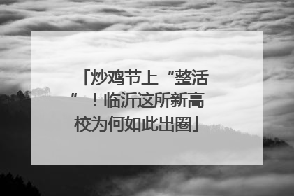 炒鸡节上“整活”！临沂这所新高校为何如此出圈