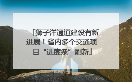 狮子洋通道建设有新进展！省内多个交通项目“进度条”刷新