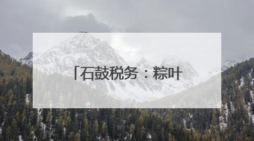石鼓税务：粽叶飘香 税润童心