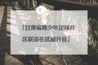 甘肃省青少年足球片区联赛在武威开赛