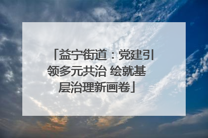 益宁街道：党建引领多元共治 绘就基层治理新画卷
