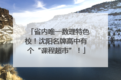 省内唯一数理特色校！沈阳名牌高中有个“课程超市”！