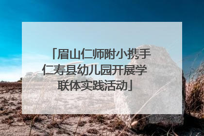 眉山仁师附小携手仁寿县幼儿园开展学联体实践活动