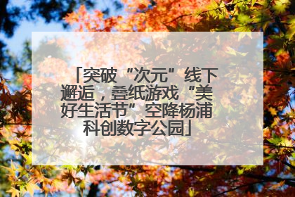 突破“次元”线下邂逅，叠纸游戏“美好生活节”空降杨浦科创数字公园