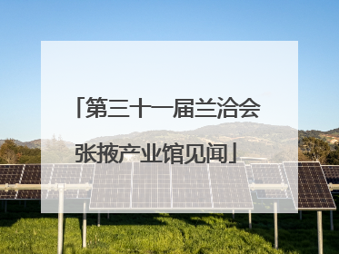 第三十一届兰洽会张掖产业馆见闻