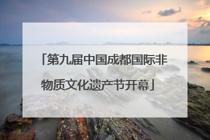 第九届中国成都国际非物质文化遗产节开幕