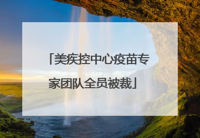美疾控中心疫苗专家团队全员被裁