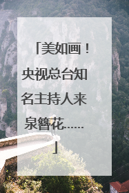美如画！央视总台知名主持人来泉簪花……