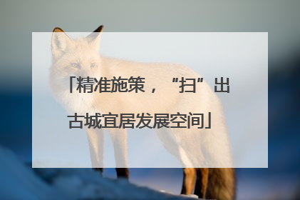 精准施策，“扫”出古城宜居发展空间