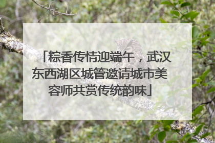 粽香传情迎端午，武汉东西湖区城管邀请城市美容师共赏传统韵味