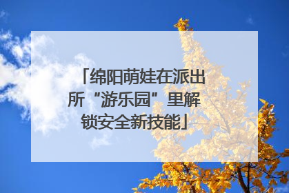 绵阳萌娃在派出所“游乐园”里解锁安全新技能