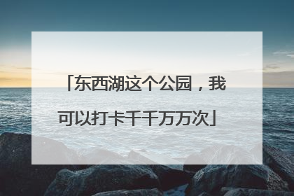 东西湖这个公园，我可以打卡千千万万次