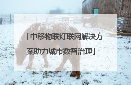 中移物联灯联网解决方案助力城市数智治理