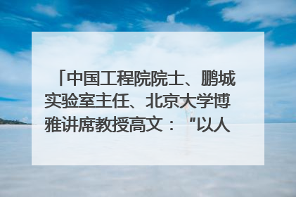 中国工程院院士、鹏城实验室主任、北京大学博雅讲席教授高文：“以人为本 智能向善” 推动文化与科技相生相促｜聚焦2025文化强国建设高峰论坛