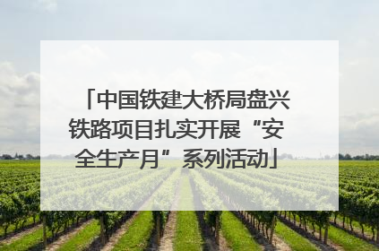 中国铁建大桥局盘兴铁路项目扎实开展“安全生产月”系列活动