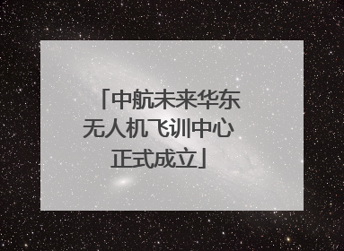 中航未来华东无人机飞训中心正式成立
