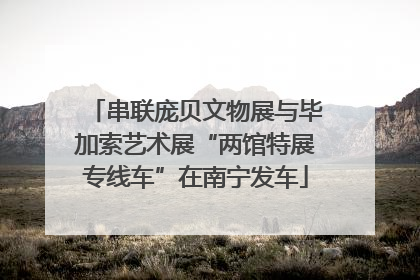 串联庞贝文物展与毕加索艺术展“两馆特展专线车”在南宁发车