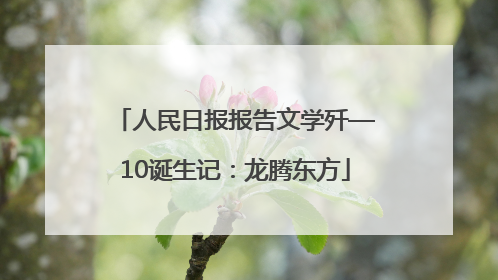 人民日报报告文学歼—10诞生记：龙腾东方