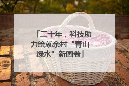 二十年，科技助力绘就余村“青山绿水”新画卷