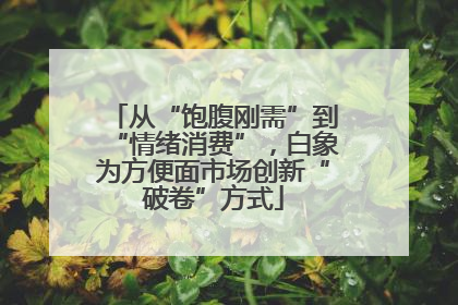 从“饱腹刚需”到“情绪消费”，白象为方便面市场创新“破卷”方式