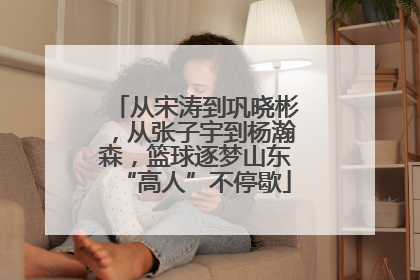从宋涛到巩晓彬，从张子宇到杨瀚森，篮球逐梦山东“高人”不停歇