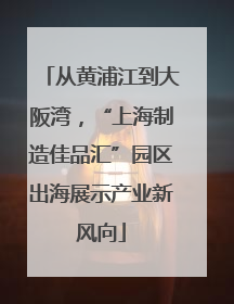 从黄浦江到大阪湾，“上海制造佳品汇”园区出海展示产业新风向