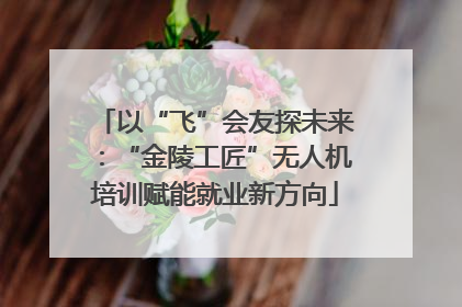 以“飞”会友探未来：“金陵工匠”无人机培训赋能就业新方向