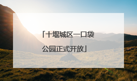 十堰城区一口袋公园正式开放