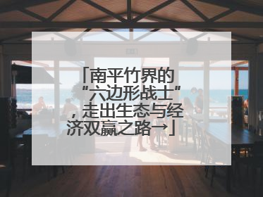 南平竹界的 “六边形战士”，走出生态与经济双赢之路→