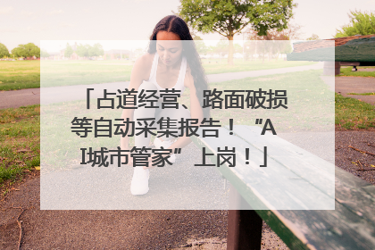 占道经营、路面破损等自动采集报告！“AI城市管家”上岗！