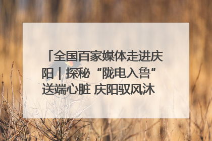 全国百家媒体走进庆阳｜探秘“陇电入鲁”送端心脏 庆阳驭风沐光点亮齐鲁万家
