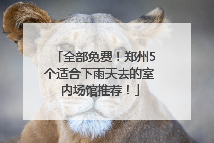 全部免费！郑州5个适合下雨天去的室内场馆推荐！