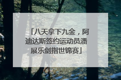 八天拿下九金，阿迪达斯签约运动员潘展乐剑指世锦赛