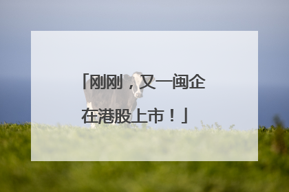 刚刚，又一闽企在港股上市！