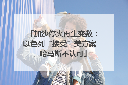 加沙停火再生变数：以色列“接受”美方案、哈马斯不认可