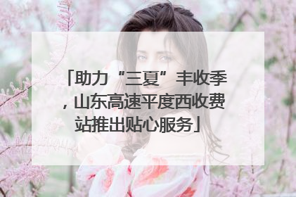 助力“三夏”丰收季，山东高速平度西收费站推出贴心服务