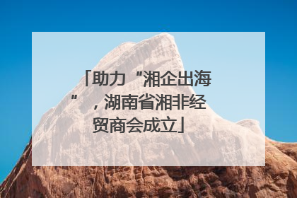助力“湘企出海”，湖南省湘非经贸商会成立