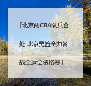 北京两CBA队兵合一处 北京男篮全力备战全运会资格赛