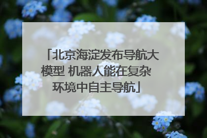 北京海淀发布导航大模型 机器人能在复杂环境中自主导航