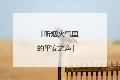 听烟火气里的平安之声