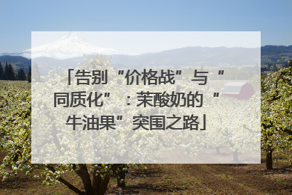 告别“价格战”与“同质化”：茉酸奶的“牛油果”突围之路